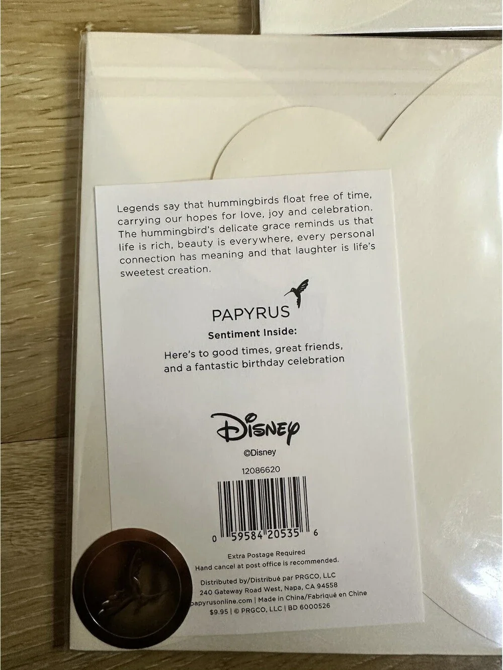 LOT OF 3 Mickey Mouse Lasercut Wood Card - PAPYRUS DISNEY Birthday Card